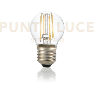 Ideal Lux Lampadina Attacco E27 In Vetro Trasparente Sfera 4 W 400 Lm 3000 K Cri80 Dimm... Ideal Lux Lampadina Attacco E27 In Vetro Trasparente Sfera 4 W 400 Lm 3000 K Cri80 Dimm...