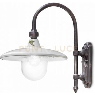 FERROLUCE Campobasso Applique - Ceramica e Metallo, 36cm, Nero Rame FERROLUCE Campobasso Applique - Ceramica e Metallo, 36cm, Nero Rame