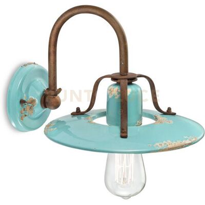 Ferroluce Applique Country Azzurro C1440(Via) Ferroluce Applique Country Azzurro C1440(Via)