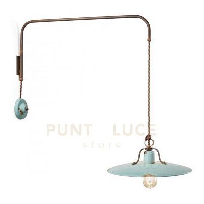 FERROLUCE - Applique in Ceramica Vintage Azzurro FERROLUCE - Applique in Ceramica Vintage Azzurro