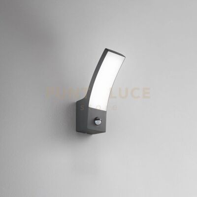 Intec Applique Led Sail Antracite 12w 1440lm Cct 3000k / 4000k Ip65 Con Sensore 8x1... Intec Applique Led Sail Antracite 12w 1440lm Cct 3000k / 4000k Ip65 Con Sensore 8x1...
