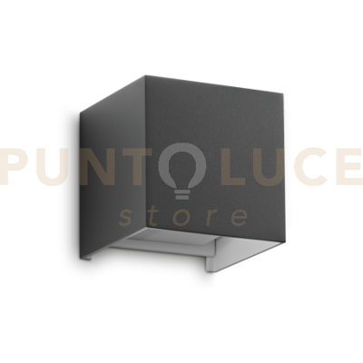 Ideal Lux Atom Applique Da Esterno 12 W On-Off 1100 Lm 4000 K Antracite Ip54 Doppia Emi... Ideal Lux Atom Applique Da Esterno 12 W On-Off 1100 Lm 4000 K Antracite Ip54 Doppia Emi...