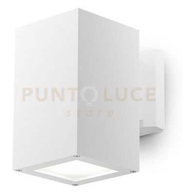 Gea luce Ges1014- Applique Quadrata In Alluminio Colore Bianca 1 Luce Attcco E27 Ip65 Gea luce Ges1014- Applique Quadrata In Alluminio Colore Bianca 1 Luce Attcco E27 Ip65