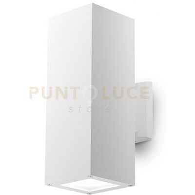 Gea luce Ges1017- Applique Rettangolare In Alluminio Colore Bianca 2 Luci Attcco E27 Ip65 Gea luce Ges1017- Applique Rettangolare In Alluminio Colore Bianca 2 Luci Attcco E27 Ip65