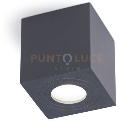 Gea luce Ges1071- Plafoniera Alluminio Grigio Antracite Quadrata 1 Luce Attacco Gu10 9... Gea luce Ges1071- Plafoniera Alluminio Grigio Antracite Quadrata 1 Luce Attacco Gu10 9...