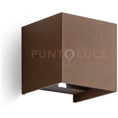 Gea luce Ges864n- Applique Ruggine A Led 2 Luci Biemissione 4000k 500lm 2x5w Ip54 Gea luce Ges864n- Applique Ruggine A Led 2 Luci Biemissione 4000k 500lm 2x5w Ip54