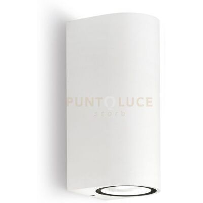 Gea luce Ges903- Applique Bianco 2 Luci Attacco Gu10 Ip44 6,8x16cm Gea luce Ges903- Applique Bianco 2 Luci Attacco Gu10 Ip44 6,8x16cm