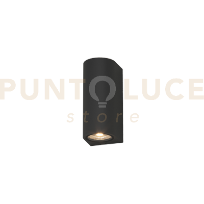 TopLight Lione Applique Biemissione 2 Luci Nero Ip65 Ik04 Attacco Gu10 TopLight Lione Applique Biemissione 2 Luci Nero Ip65 Ik04 Attacco Gu10