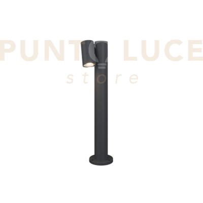 TopLight Oslo Palo 50cm 1 Luce Attacco Gu10 Grigio Antracite Ip65 TopLight Oslo Palo 50cm 1 Luce Attacco Gu10 Grigio Antracite Ip65