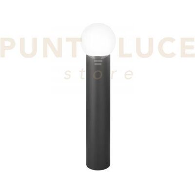 Intec Paletto Skittle Antracite 1 Luce Attacco E27 Ip54 65x15cm Diffusore Sfera Bianco Intec Paletto Skittle Antracite 1 Luce Attacco E27 Ip54 65x15cm Diffusore Sfera Bianco
