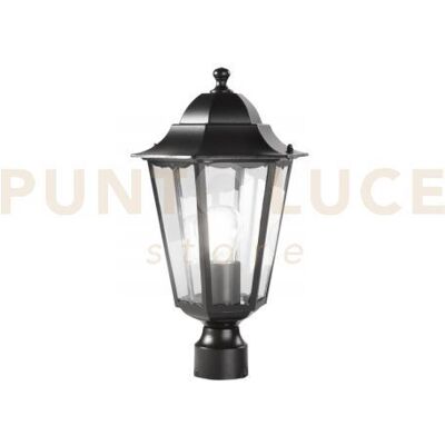 Intec Testa Palo Lanterna Milano Nera Con Cassa Di Connessione Ip44 1 Luce Attacco ... Intec Testa Palo Lanterna Milano Nera Con Cassa Di Connessione Ip44 1 Luce Attacco ...