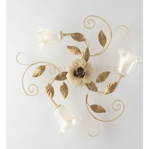 Bonetti Illumina Plafoniera In Ferro Laccato Avorio Decape 3 Luci Cesto Bonetti Illumina Plafoniera In Ferro Laccato Avorio Decape 3 Luci Cesto