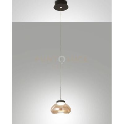 Fabas Luce Arabella Ambra 8W LED Lampada a sospensione - Lampada a sospensione Fabas Luce Arabella Ambra 8W LED Lampada a sospensione - Lampada a sospensione