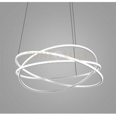 Gea luce Atia S/g - Lampadario A Sospensione Bianco A Led D.100cm 3000k 9500lm120w Dim... Gea luce Atia S/g - Lampadario A Sospensione Bianco A Led D.100cm 3000k 9500lm120w Dim...