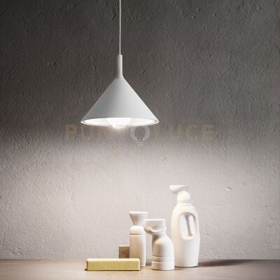 Gea luce Barbie S/g - Lampadario A Sospensione In Alluminio Bianco Opaco 1 Luce Attacc... Gea luce Barbie S/g - Lampadario A Sospensione In Alluminio Bianco Opaco 1 Luce Attacc...