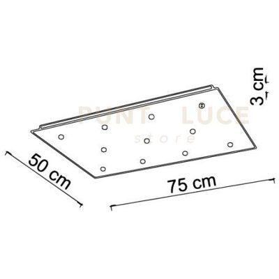 Sikrea Base-11re B Base Rettangolare Per Lampadari Sospesi Bianco Opaco 11 Luci Sikrea Base-11re B Base Rettangolare Per Lampadari Sospesi Bianco Opaco 11 Luci