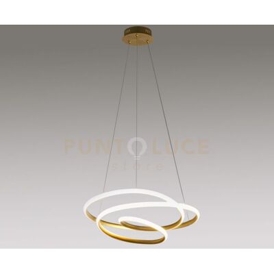 Gea luce Diva S/g - Lampadario A Sospensione Colore Oro A Led 3000k 2350lm 47w Dimmera... Gea luce Diva S/g - Lampadario A Sospensione Colore Oro A Led 3000k 2350lm 47w Dimmera...