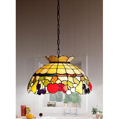 Perenz Illumina Fruit Lampadario Sospeso In Vetro Tiffany D.45cm 1 Luce Attacco E27 Perenz Illumina Fruit Lampadario Sospeso In Vetro Tiffany D.45cm 1 Luce Attacco E27