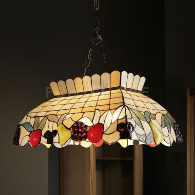Perenz Illumina Fruit Sospensione Tiffany Dec. D.65x40cm 2 Luci Attacco E27 Perenz Illumina Fruit Sospensione Tiffany Dec. D.65x40cm 2 Luci Attacco E27
