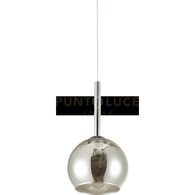 Sikrea Infinity-G F Sospensione 1 Luce Struttura In Metallo Cromo Nero Con Vetro Fum... Sikrea Infinity-G F Sospensione 1 Luce Struttura In Metallo Cromo Nero Con Vetro Fum...