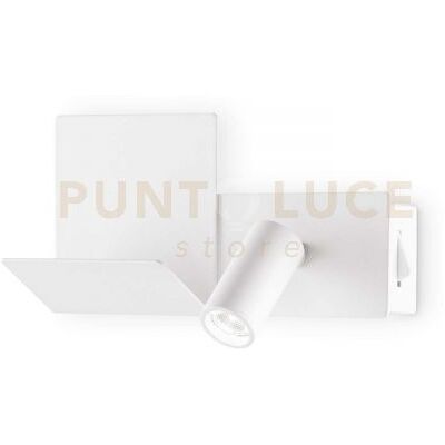Luce da lettura LED Ideal Lux KOMODO-2 - Bianco - Metallo - 3000K - Non Dimmabile Luce da lettura LED Ideal Lux KOMODO-2 - Bianco - Metallo - 3000K - Non Dimmabile