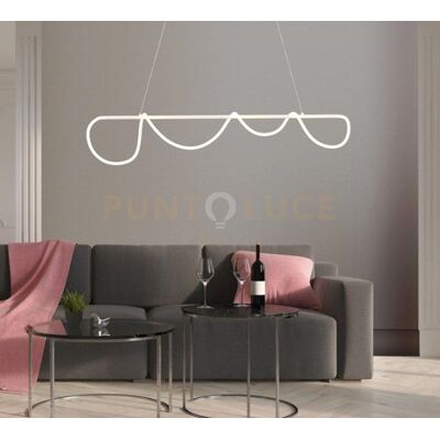 Sikrea Noemi-Sl B Lampadario A Sospensione Led Bianco Opaco 38w Dimmerabile Dimmerab... Sikrea Noemi-Sl B Lampadario A Sospensione Led Bianco Opaco 38w Dimmerabile Dimmerab...