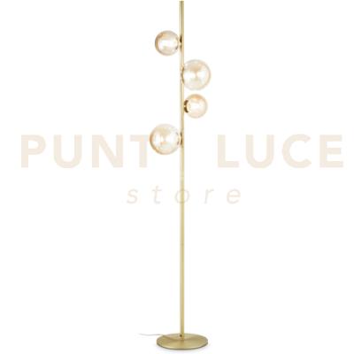 Ideal Lux Lighting Perlage 4 Light Multi Arm Floor Lamp Brass - Lampada da terra Ideal Lux Lighting Perlage 4 Light Multi Arm Floor Lamp Brass - Lampada da terra
