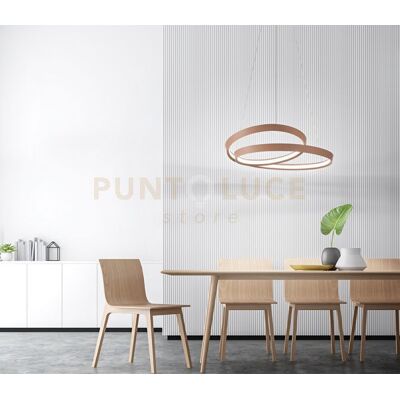 Perenz Illumina Ritmo Sospensione Led 70w 5600lm 3000k In Metallo Colore Cannella D.80cm Perenz Illumina Ritmo Sospensione Led 70w 5600lm 3000k In Metallo Colore Cannella D.80cm