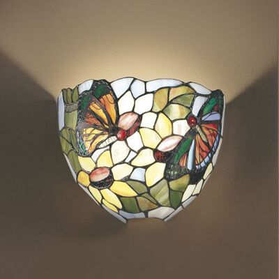 Perenz Illumina Applique Con Paralume In Vetro Tiffany Decorato Sunflower 1 Luce Attacco E27 Perenz Illumina Applique Con Paralume In Vetro Tiffany Decorato Sunflower 1 Luce Attacco E27