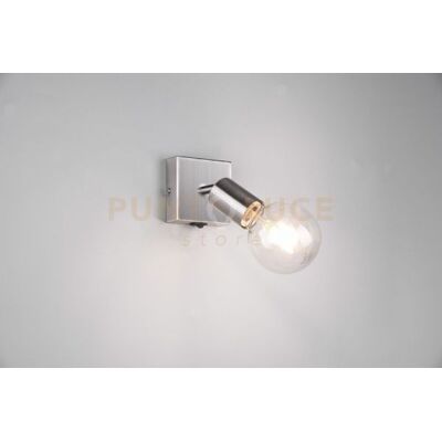 Trio Lighting Vannes Spot Singolo Orientabile Acciaio Satinato Con Interruttore H. 11,5cm 1... Trio Lighting Vannes Spot Singolo Orientabile Acciaio Satinato Con Interruttore H. 11,5cm 1...