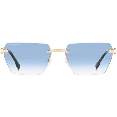 Dsquared2 Occhiali da Sole D2 0102/S LKS Oro/Azzurro Unisex 58/16/145 Dsquared2 Occhiali da Sole D2 0102/S LKS Oro/Azzurro Unisex 58/16/145
