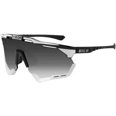 Scicon Occhiali Da Sole Aeroshade Xl Black / White Multimirror Silver/CAT 3 Scicon Occhiali Da Sole Aeroshade Xl Black / White Multimirror Silver/CAT 3