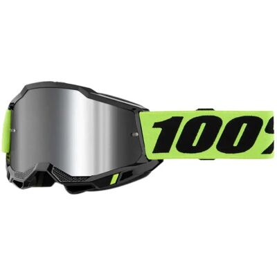 Occhiali 100% Accuri 2 Giallo Fluo - Lente Specchio Argento Occhiali 100% Accuri 2 Giallo Fluo - Lente Specchio Argento