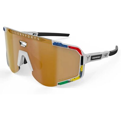 Scicon Occhiali Da Sole World Champion Aeroscope White Rainbow Bronze Scicon Occhiali Da Sole World Champion Aeroscope White Rainbow Bronze