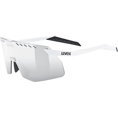 Uvex Occhiali Da Sole Pace Stage Small White Matt Colorvision Mirror Silver/CAT3 Uvex Occhiali Da Sole Pace Stage Small White Matt Colorvision Mirror Silver/CAT3
