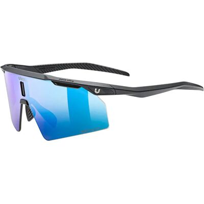 Uvex Occhiali Da Sole Ultimate Pace Ultra Cv Black Matt Supravision Mirror Blue/CAT2 Uvex Occhiali Da Sole Ultimate Pace Ultra Cv Black Matt Supravision Mirror Blue/CAT2