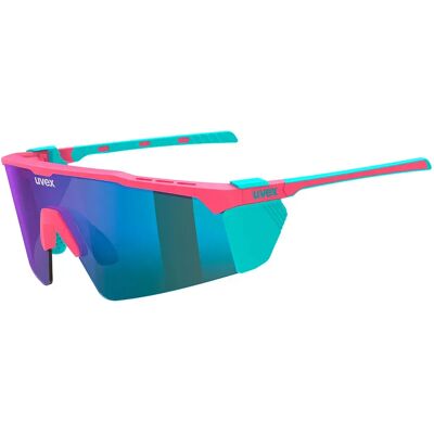 Uvex Occhiali Da Sole Flowline Glacier Pink Matt Mirror Blue/CAT4 Uvex Occhiali Da Sole Flowline Glacier Pink Matt Mirror Blue/CAT4