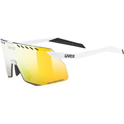 Occhiali da sport unisex bianchi opachi e gialli Uvex - Occhiali da sport Occhiali da sport unisex bianchi opachi e gialli Uvex - Occhiali da sport