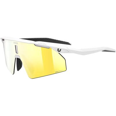 Uvex Occhiali Da Sole Ultimate Pace Ultra L Cv White Matt Colorvision Mirror Yellow/CAT3 Uvex Occhiali Da Sole Ultimate Pace Ultra L Cv White Matt Colorvision Mirror Yellow/CAT3