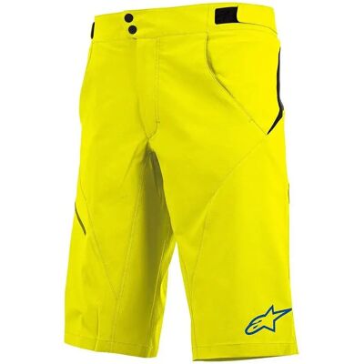 Alpinestars Bicycle Pantaloni Corti Pathfinder Acid Yellow / Abyss Blue Alpinestars Bicycle Pantaloni Corti Pathfinder Acid Yellow / Abyss Blue