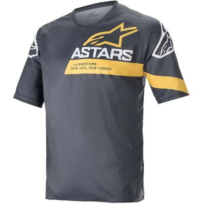Alpinestars Bicycle Maglia Da Enduro A Maniche Corte Racer V3 Anthracite Sulphur Yellow Alpinestars Bicycle Maglia Da Enduro A Maniche Corte Racer V3 Anthracite Sulphur Yellow