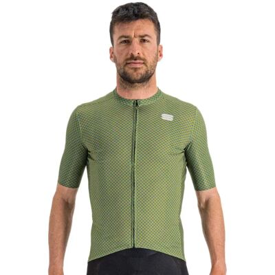 Sportful Maglia A Maniche Corte Checkmate Guacamole / Blue Sea Sportful Maglia A Maniche Corte Checkmate Guacamole / Blue Sea