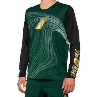 100percent Maglia A Maniche Lunghe R-core X Forest Green 100percent Maglia A Maniche Lunghe R-core X Forest Green