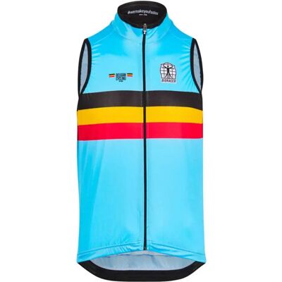 Bioracer Gilet Belgium Icon Wind Belgium / Blue 2XL Bioracer Gilet Belgium Icon Wind Belgium / Blue 2XL