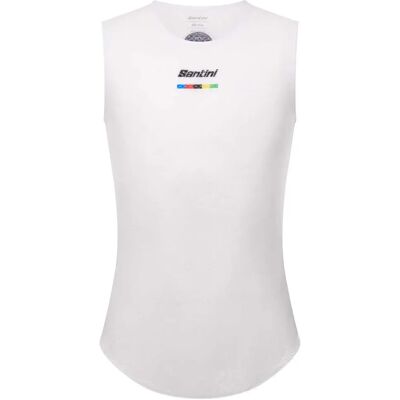 Maglia interna senza maniche Santini UCI Campione del Mondo - Bianco Maglia interna senza maniche Santini UCI Campione del Mondo - Bianco