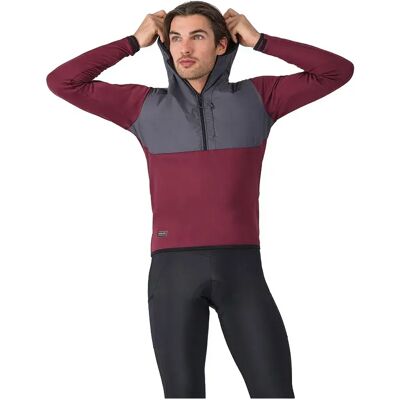 Castelli Felpa Unlimited Roam Bordeaux / Plom Grey 3XL Castelli Felpa Unlimited Roam Bordeaux / Plom Grey 3XL