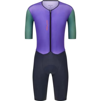 Santini Tuta Da Gara A Maniche Corte Madss V5 Asphalt Grey Santini Tuta Da Gara A Maniche Corte Madss V5 Asphalt Grey