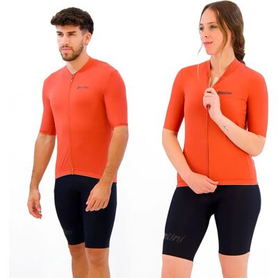 Santini Maglia A Maniche Corte Sensation Orange Mattone Santini Maglia A Maniche Corte Sensation Orange Mattone