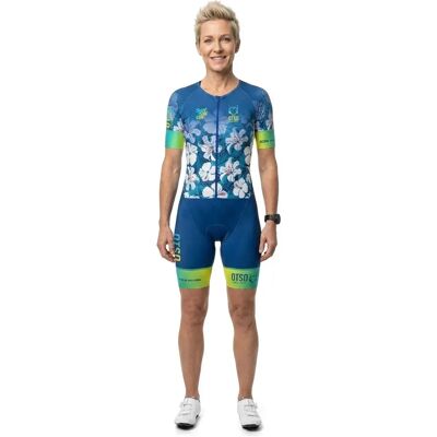 Otso Trisuit A Maniche Corte Swim Bike Run Flower Multicolour XS Otso Trisuit A Maniche Corte Swim Bike Run Flower Multicolour XS