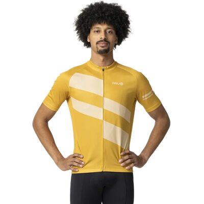 Agu Maglia A Maniche Corte Diagonal Stripes Essential Amber Haze L Agu Maglia A Maniche Corte Diagonal Stripes Essential Amber Haze L